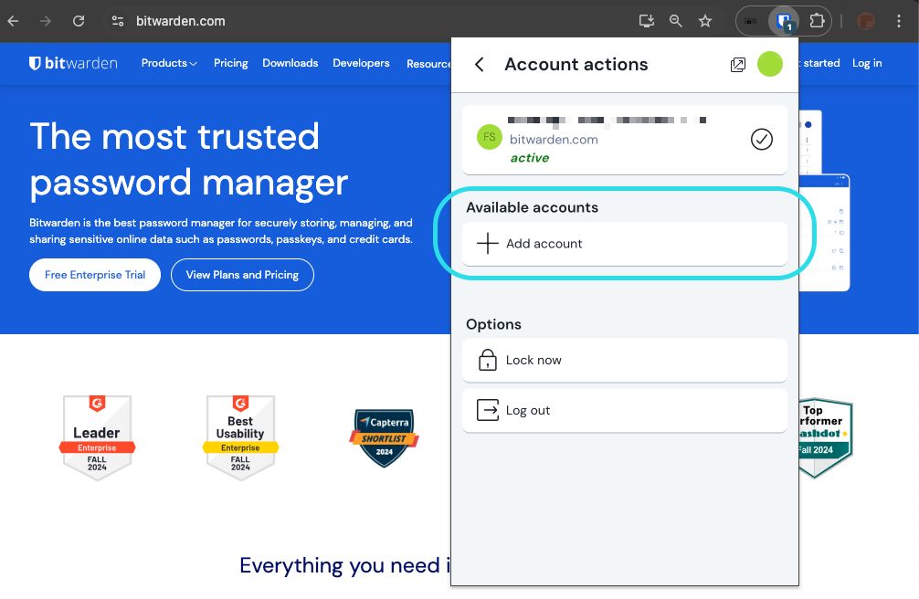 Bitwarden Screenshot