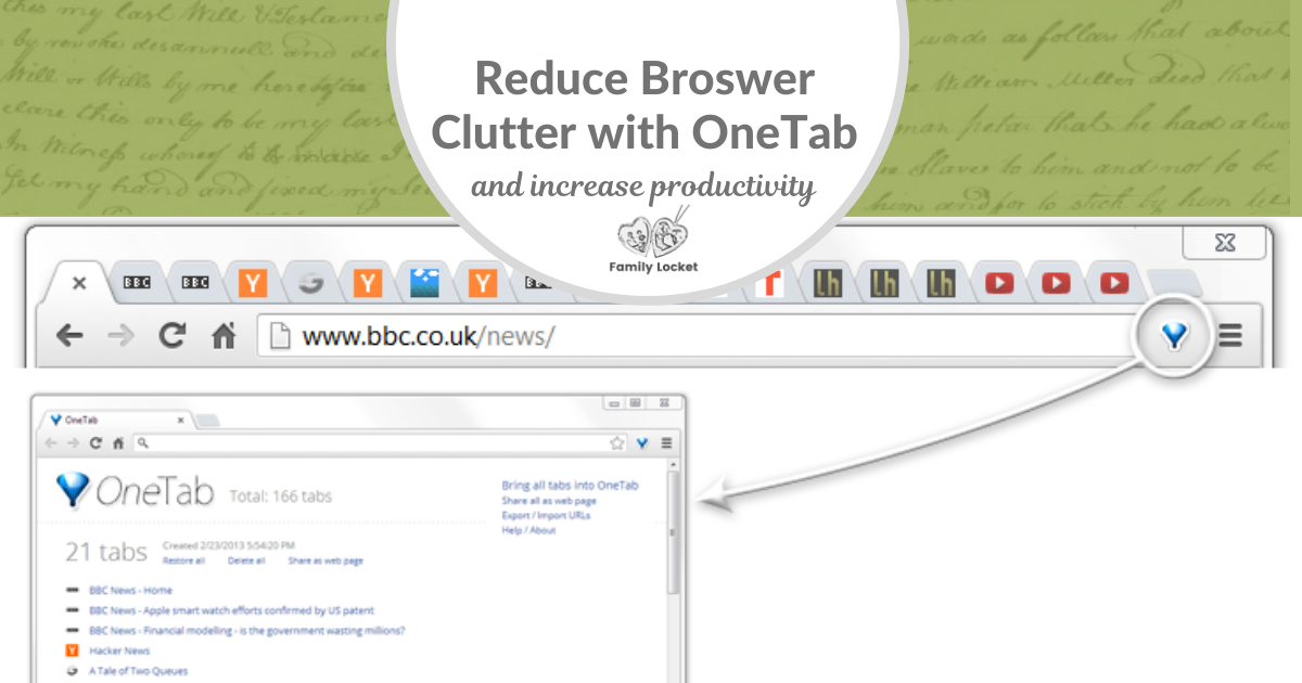 OneTab Screenshot